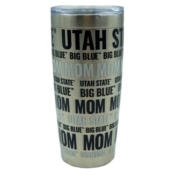 Mom Stainless Steel Tumbler Utah State 20 Oz.